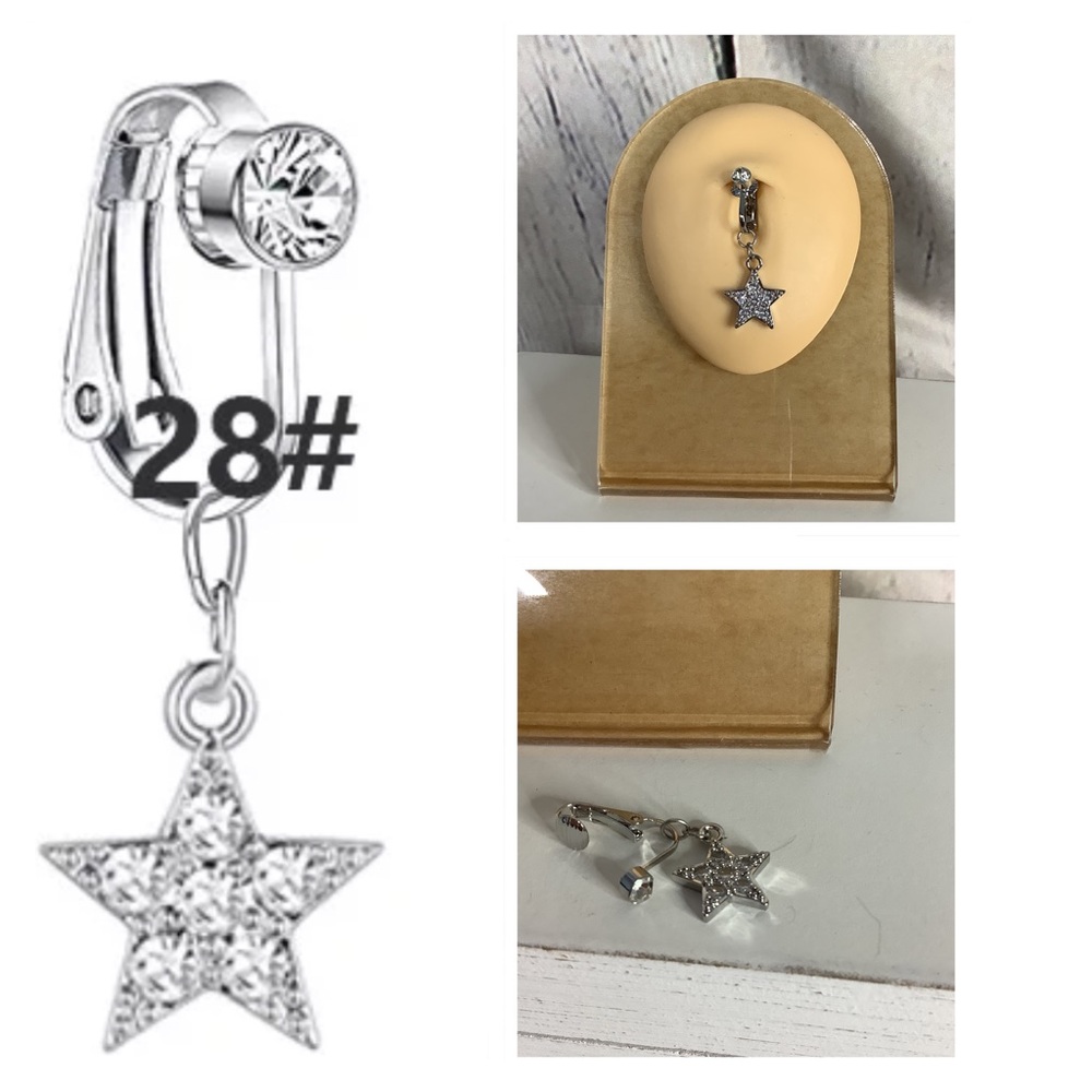 Clip-On Belly Button Ring